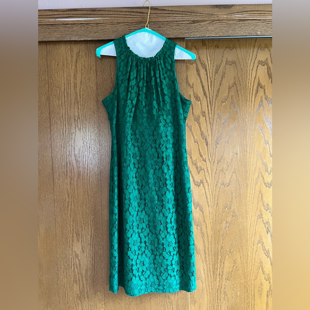 Trina Turk Green Lace Cocktail Dress